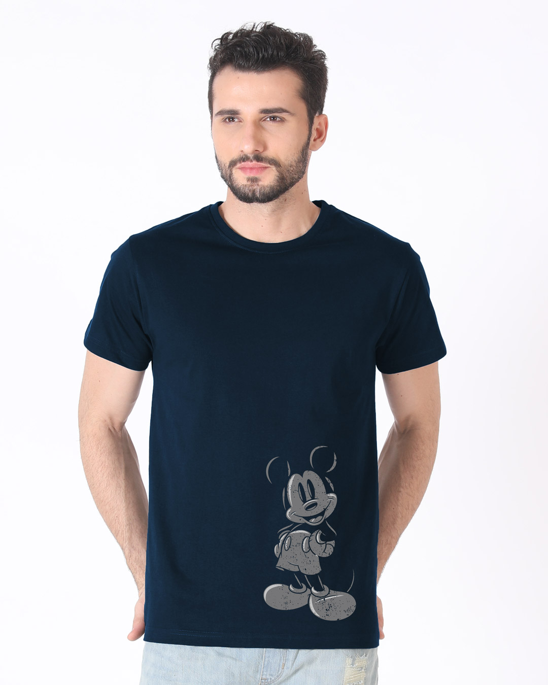 Shop Dark Mickey Half Sleeve T-Shirt (DL)-Back
