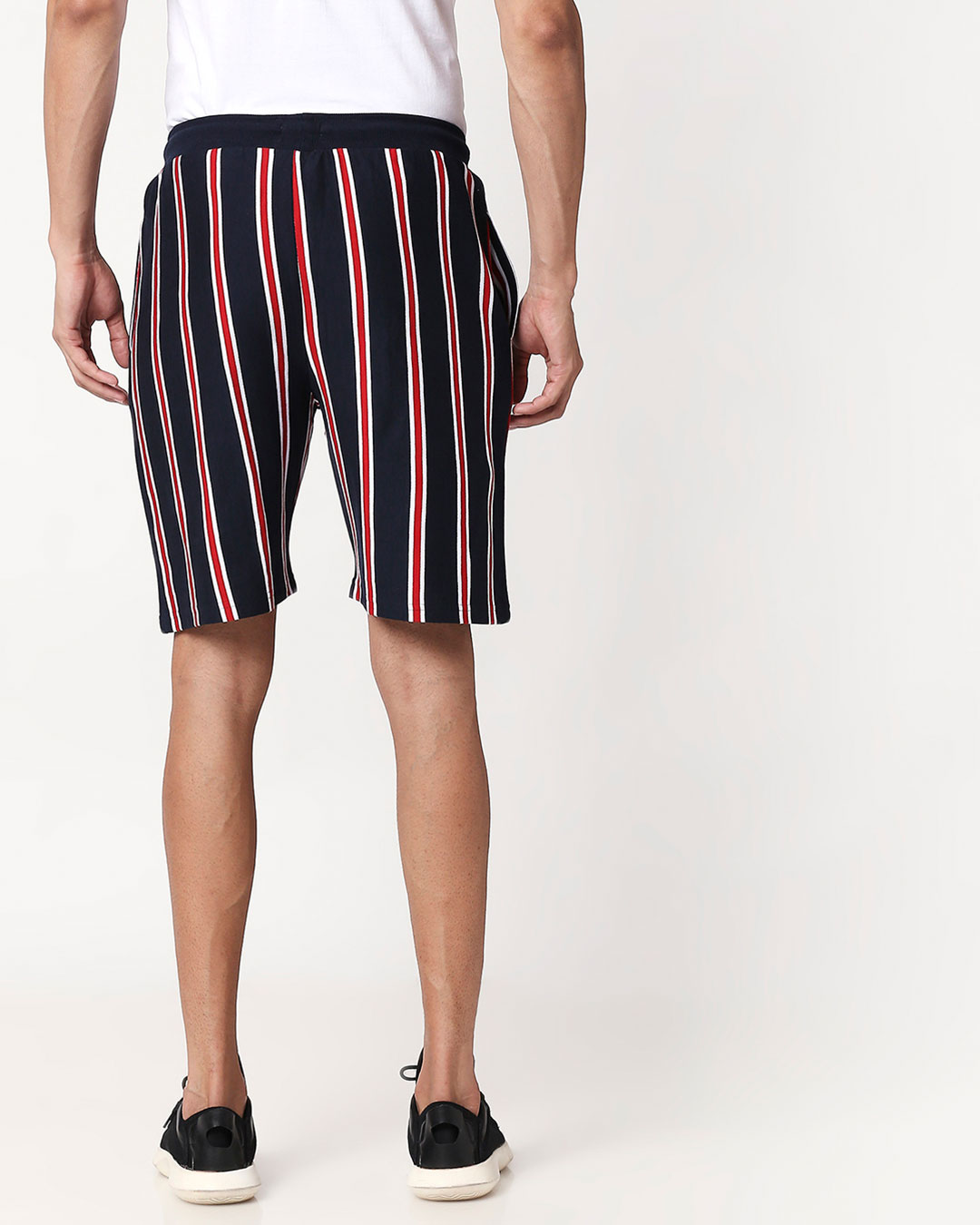 vertical striped shorts