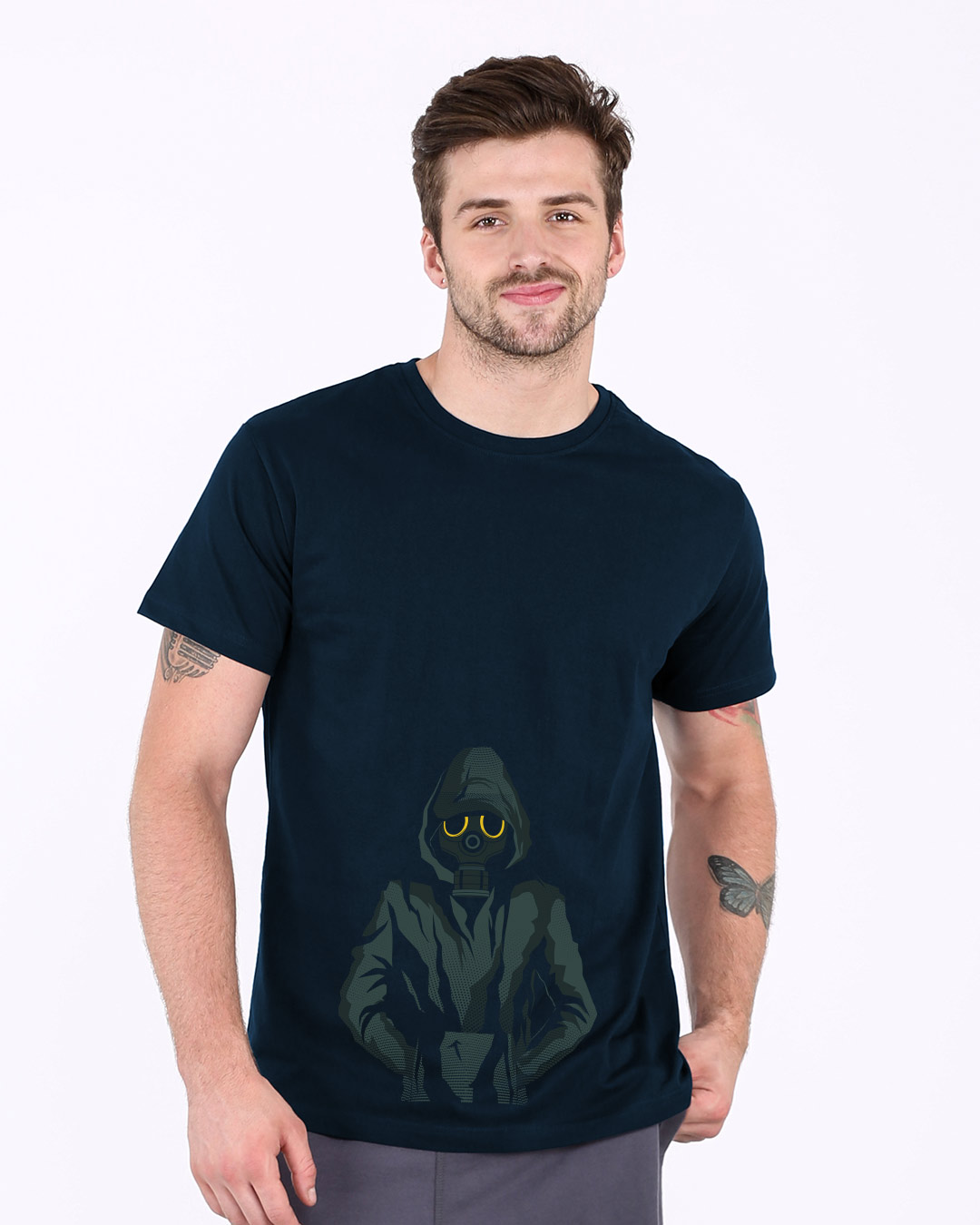 Shop Dark Rebel Half Sleeve T-Shirt-Back