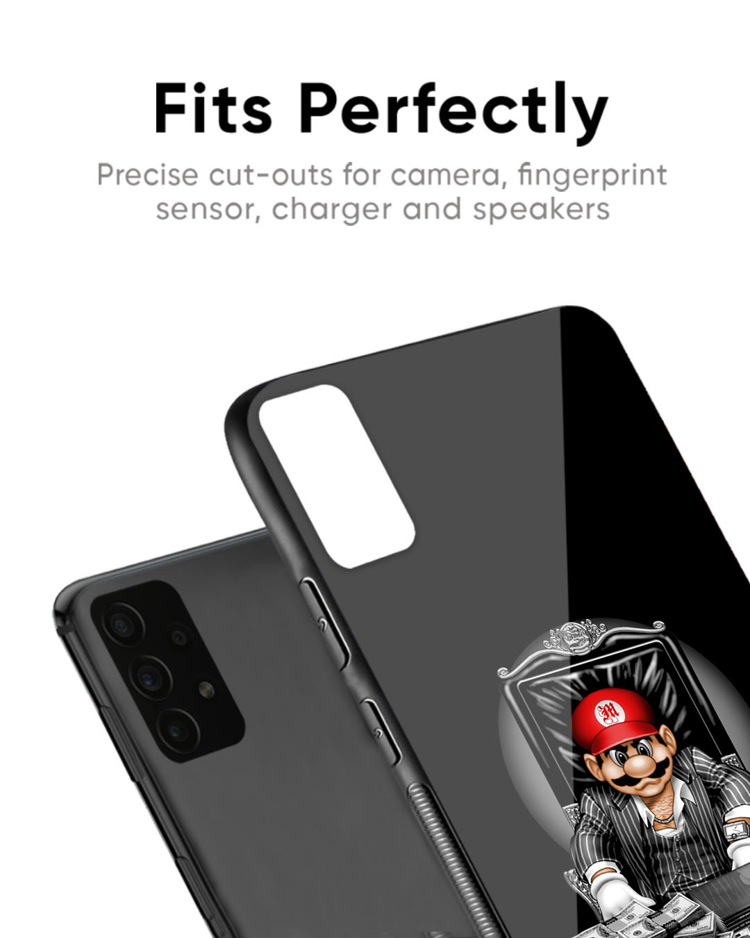 Shop Dark Secret Premium Glass Case for Poco X5 Pro 5G (Shock Proof, Scratch Resistant)-Back