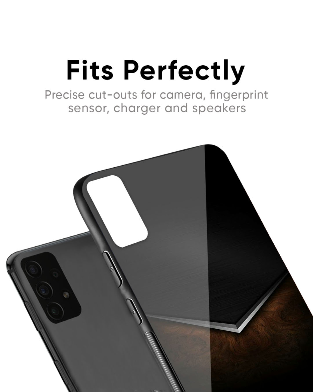 Shop Dark Walnut Premium Glass Case for Google Pixel 6a (Shock Proof, Scratch Resistant)-Back