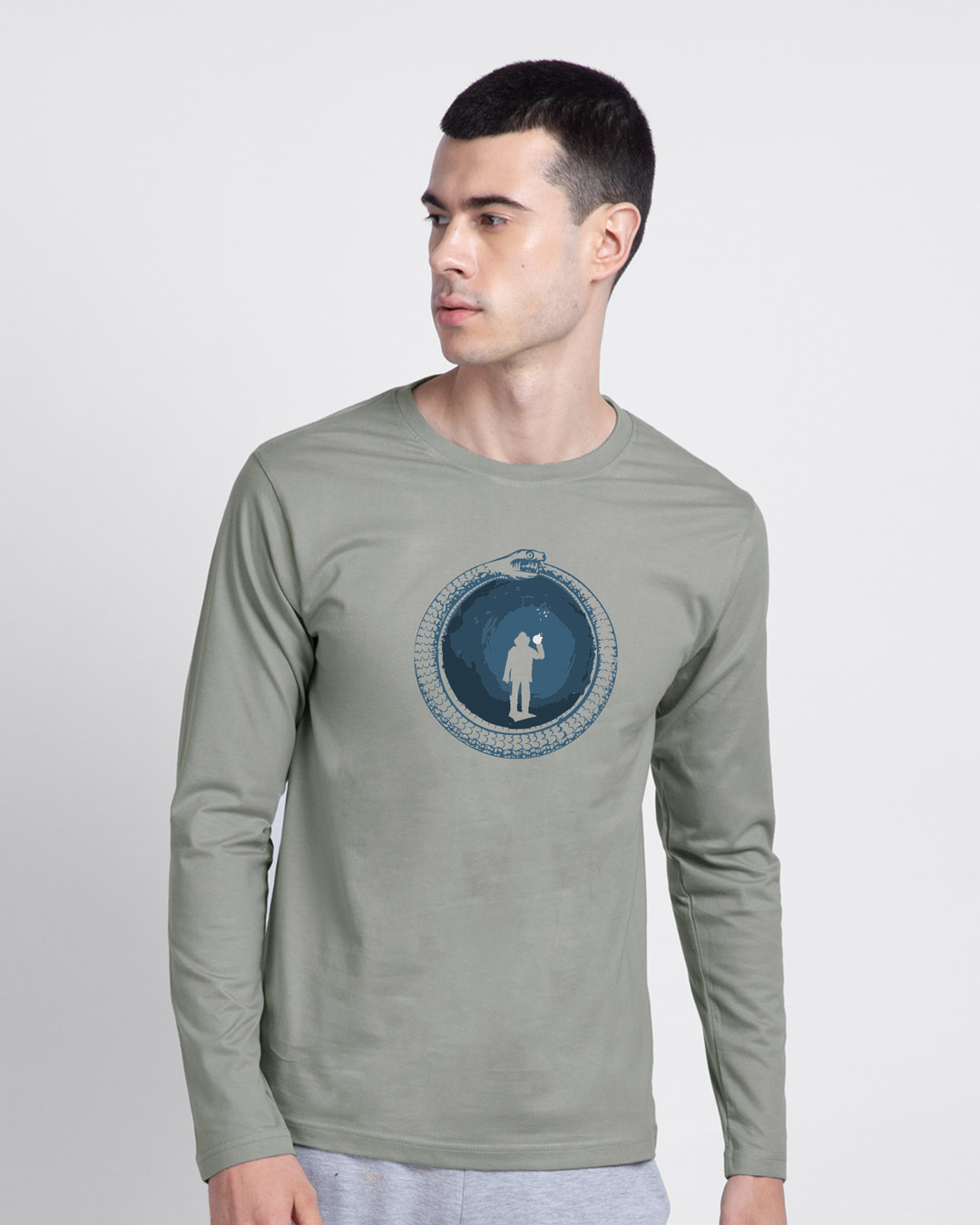 Shop Darkcave Front & Back Full Sleeve T-Shirt-Back