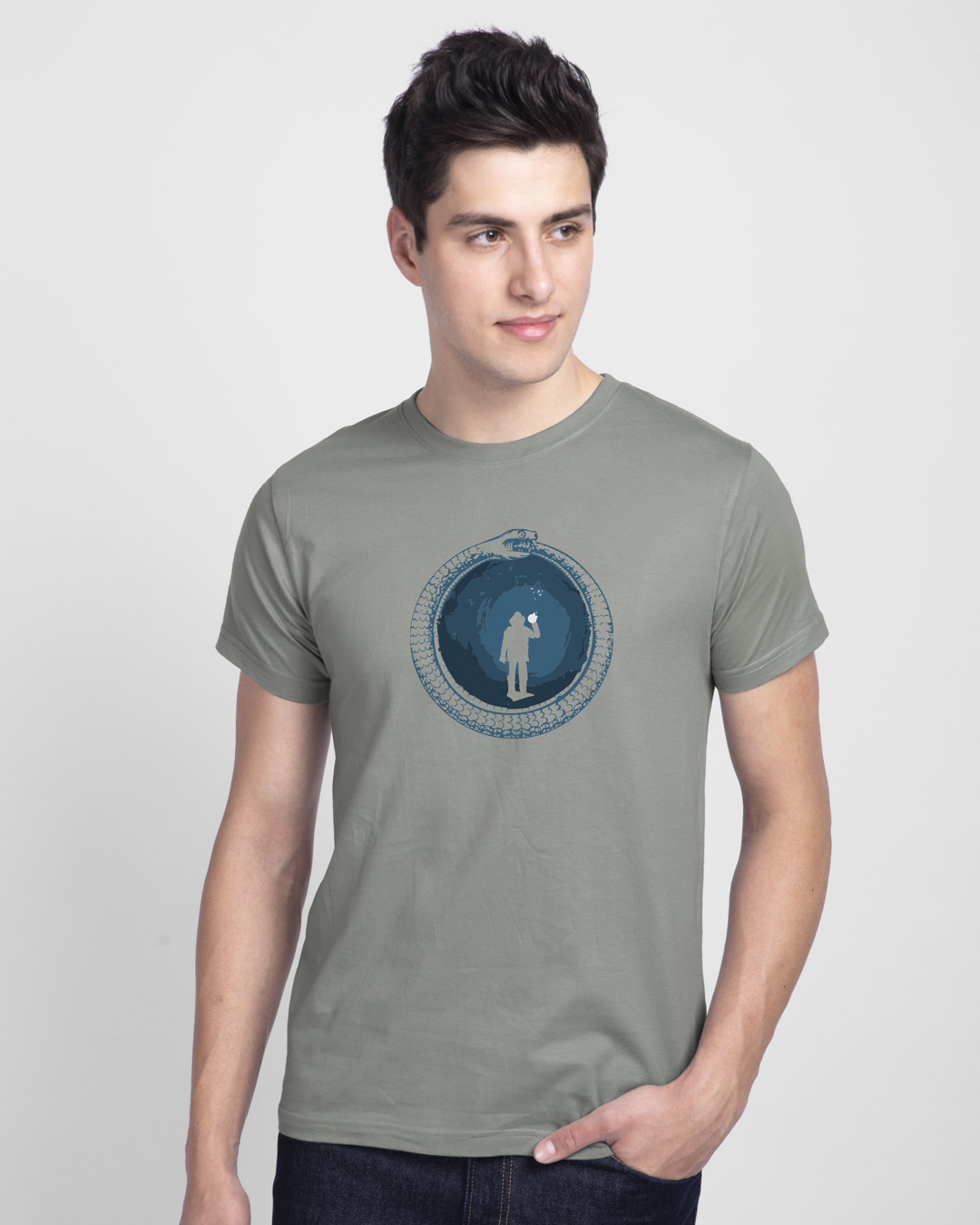 Shop Darkcave Front & Back Half Sleeve T-Shirt-Back