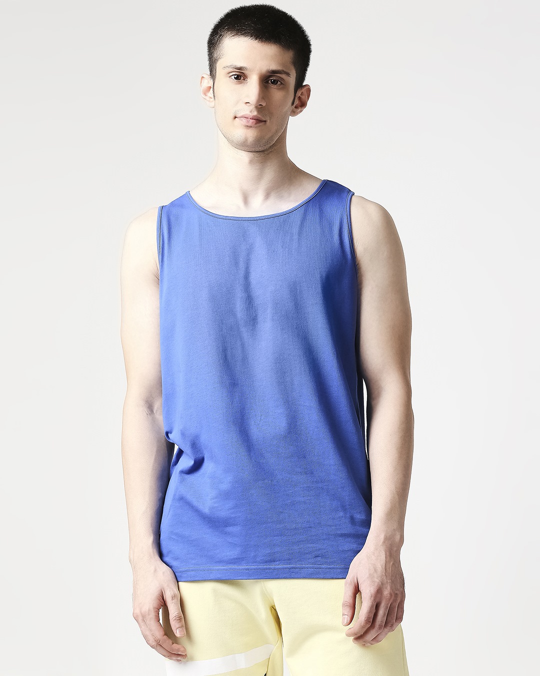 round neck knitted vest