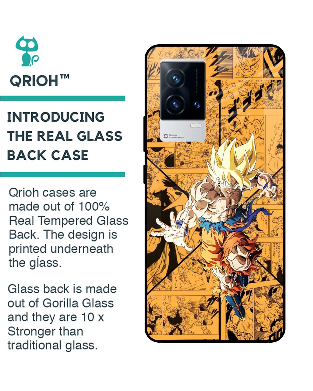 Shop DBz Super Premium Glass Case for IQOO 9 5G (Shock Proof,Scratch Resistant)-Back