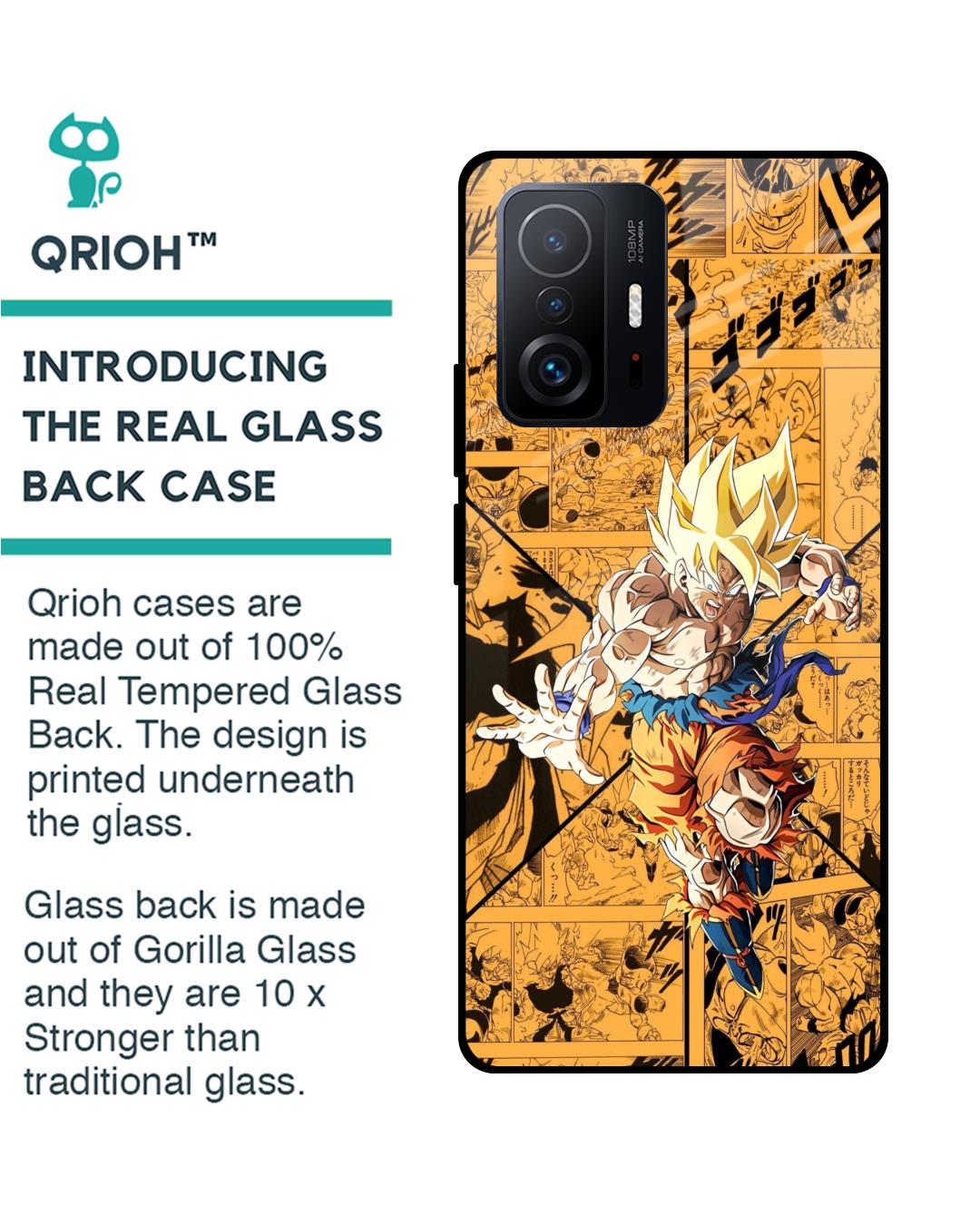 Shop DBz Super Premium Glass Case for Mi 11T Pro 5G (Shock Proof,Scratch Resistant)-Back