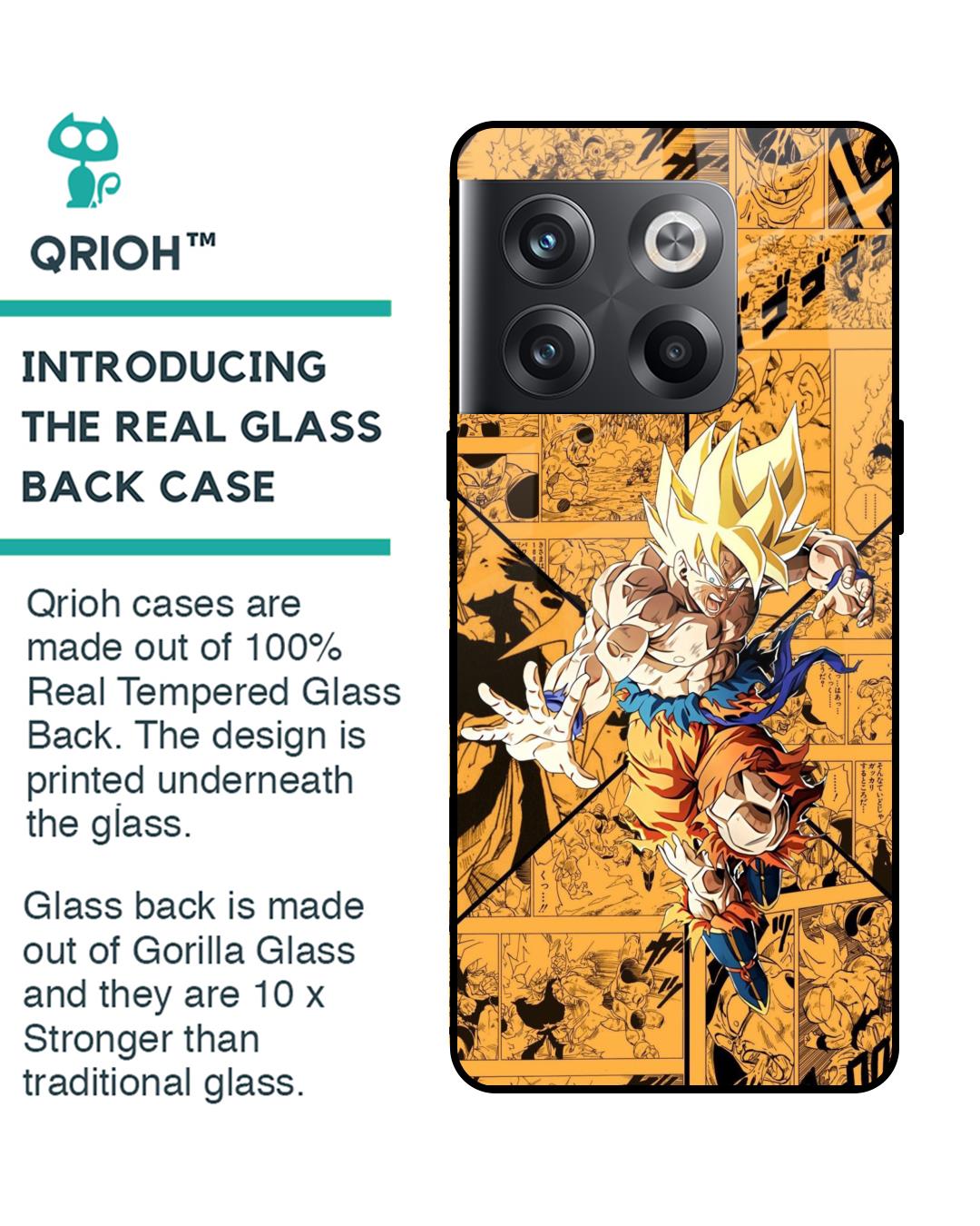 Shop DBz Super Premium Glass Case for Oneplus 10T 5G (Shock Proof,Scratch Resistant)-Back