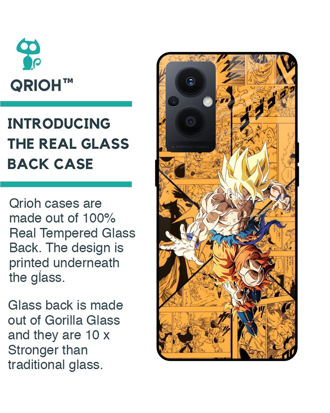 Shop DBz Super Premium Glass Case for Oppo F21s Pro 5G (Shock Proof,Scratch Resistant)-Back
