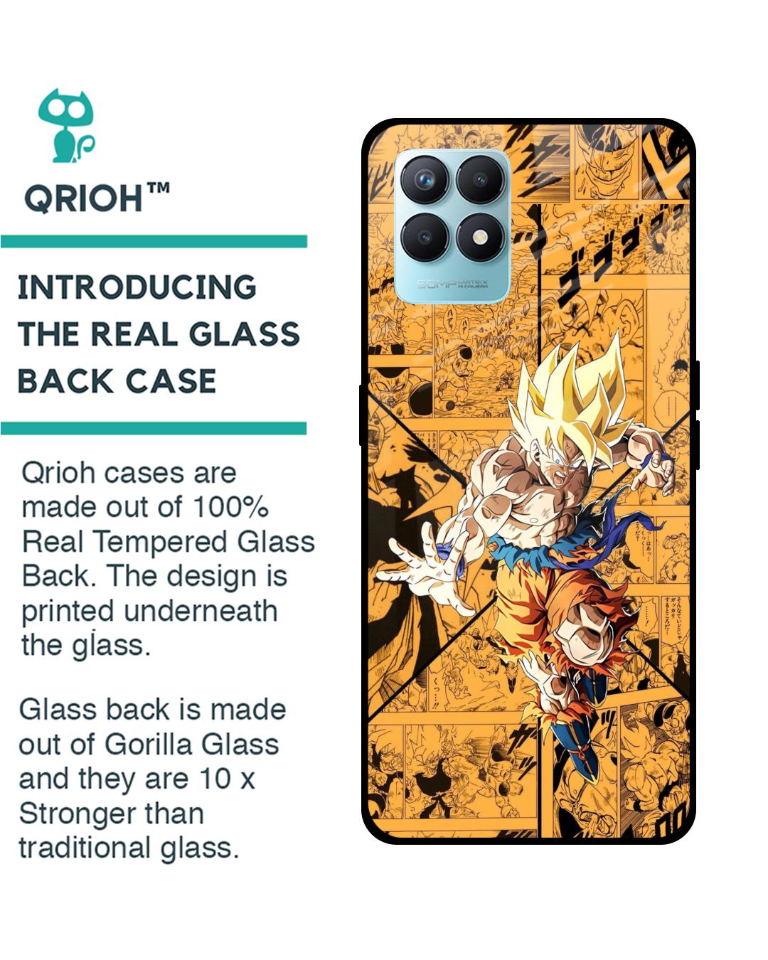 Shop DBz Super Premium Glass Case for Realme Narzo 50(Shock Proof, Scratch Resistant)-Back