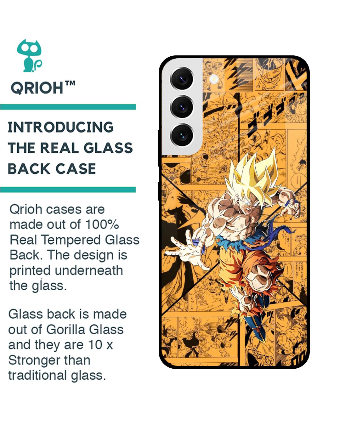 Shop DBz Super Premium Glass Case for Samsung Galaxy S22 5G (Shock Proof,Scratch Resistant)-Back