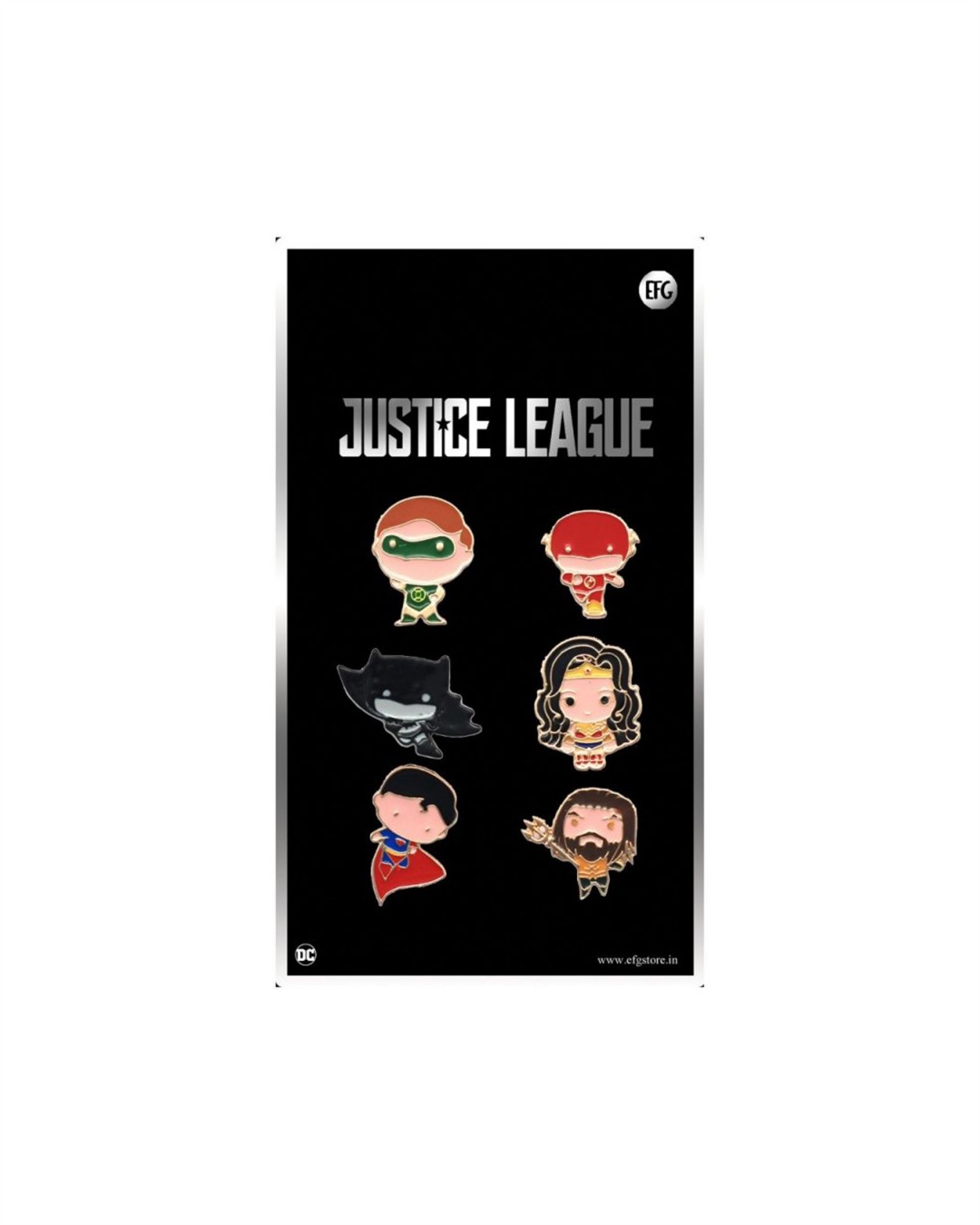 Buy Dc Comics Justice League Character Lapel Pin Set Online In India At