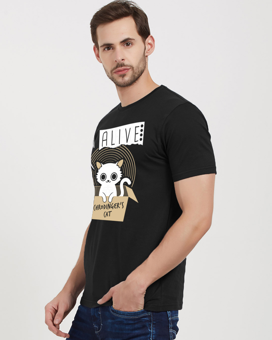 Shop Dead Or Alive Glow In The Dark T-Shirt Cotton Half Sleeves T-Shirt-Back