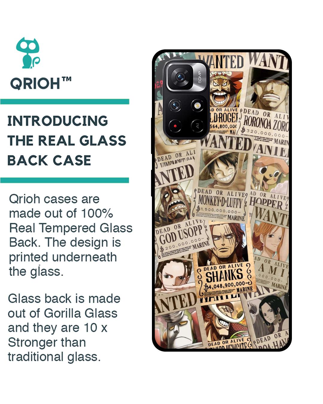 Shop Dead Or Alive Premium Glass Case for Redmi Note 11T 5G (Shock Proof,Scratch Resistant)-Back