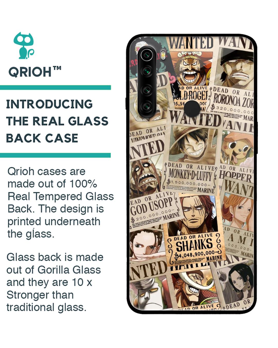Shop Dead Or Alive Premium Glass Case for Redmi Note 8 (Shock Proof,Scratch Resistant)-Back