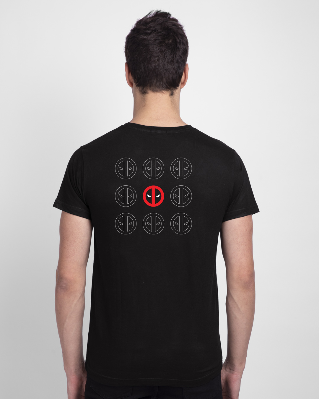 Shop Deadpool Arrow Half Sleeve T-Shirt (DPL)-Back