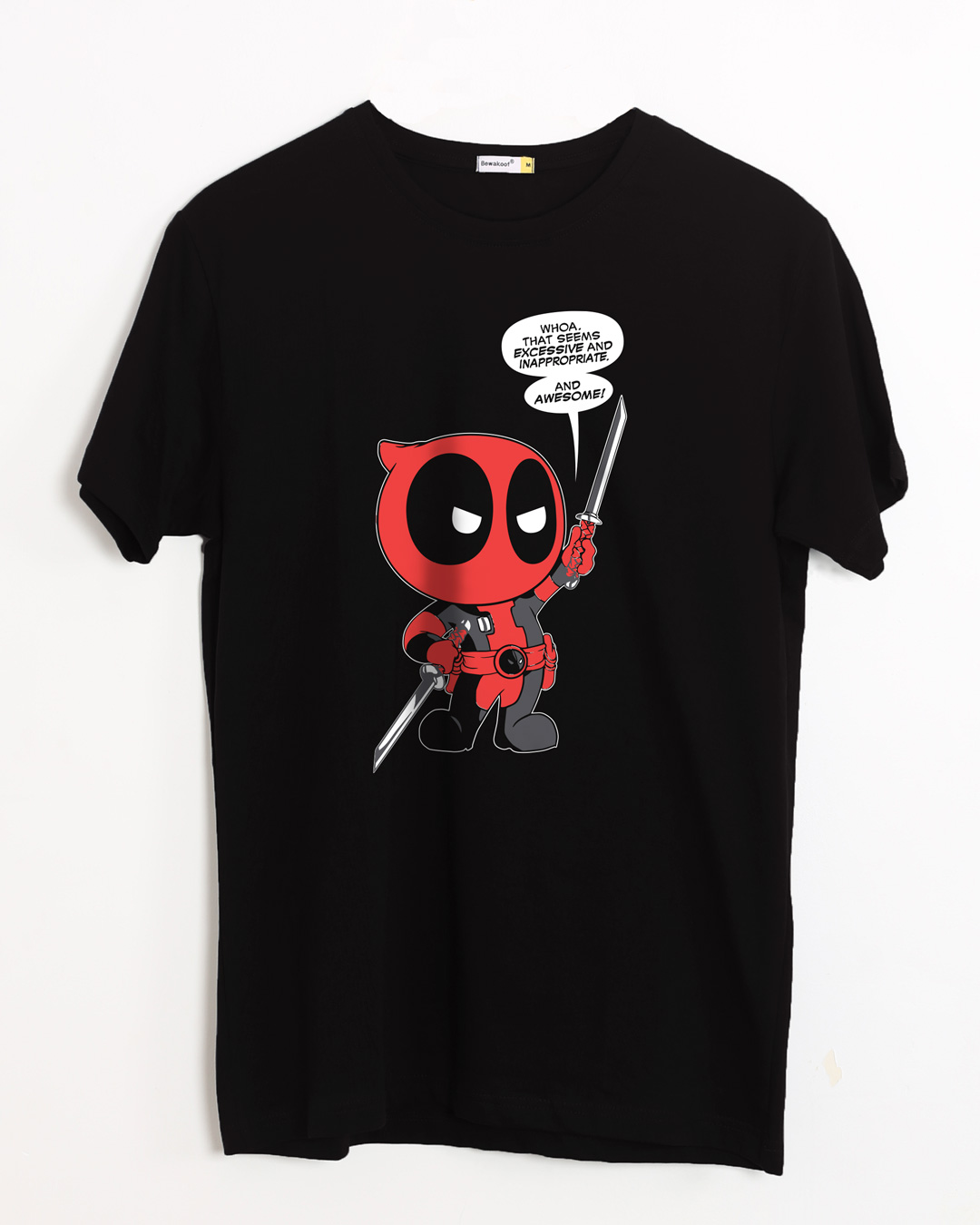 Buy Deadpool Awesome Half Sleeve T-Shirt (DPL) for Men black Online at ...