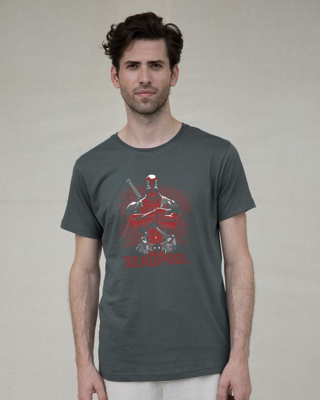 Shop Deadpool Half Sleeve T-Shirt (DPL)-Back