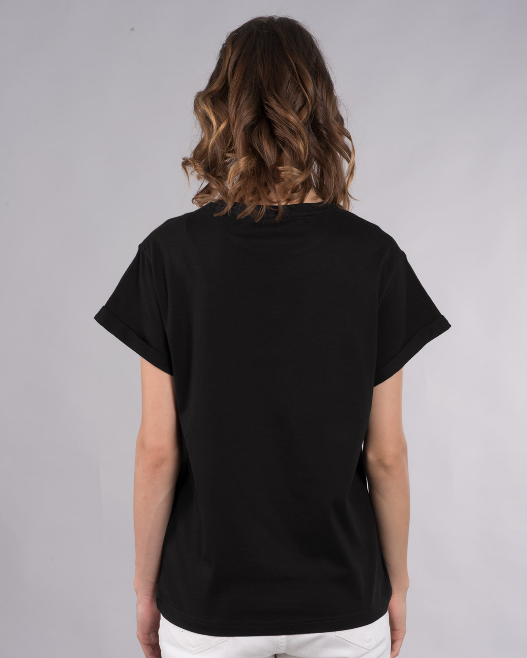 Shop Deathly Hallows Glow In Dark Boyfriend T-Shirt (HPL) -Back