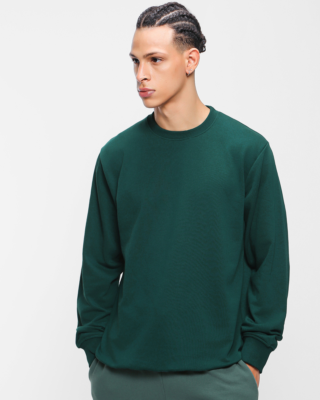 Buy Men's Deep Teal Sweatshirt Online at Bewakoof
