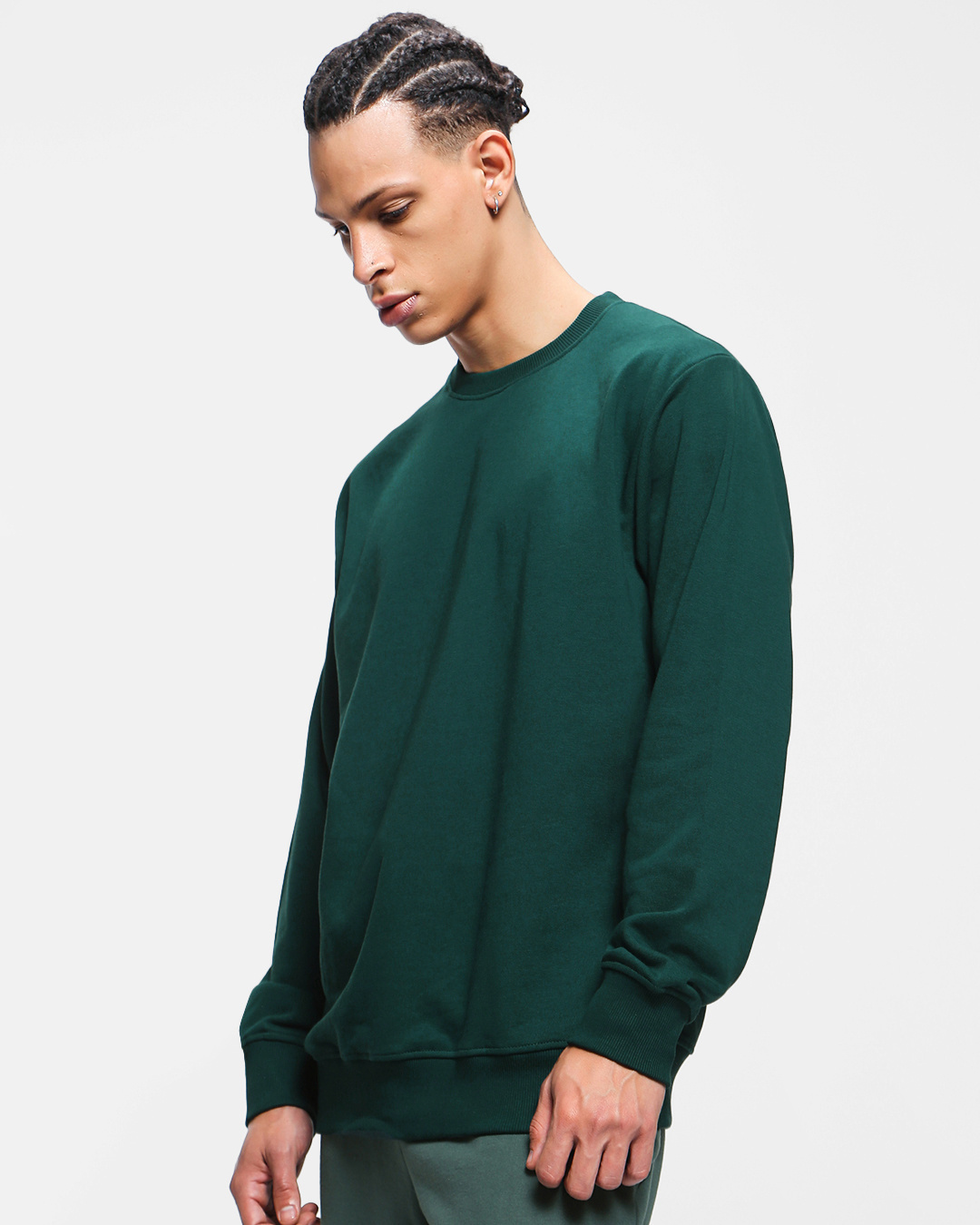 Shop Men's Deep Teal Sweatshirt-Back