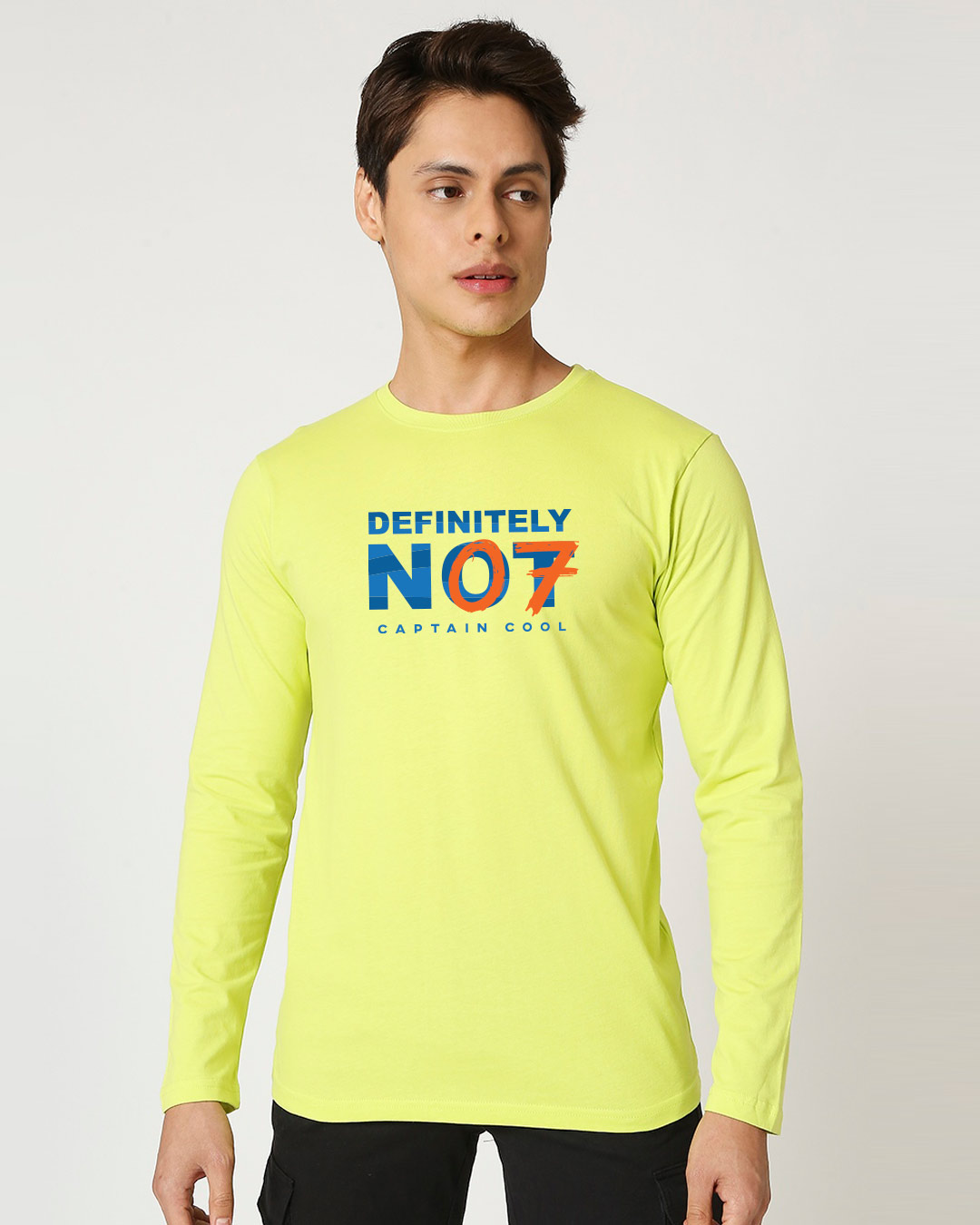 Shop Definitely Not 7 Full Sleeve T-Shirt Neo Mint-Back