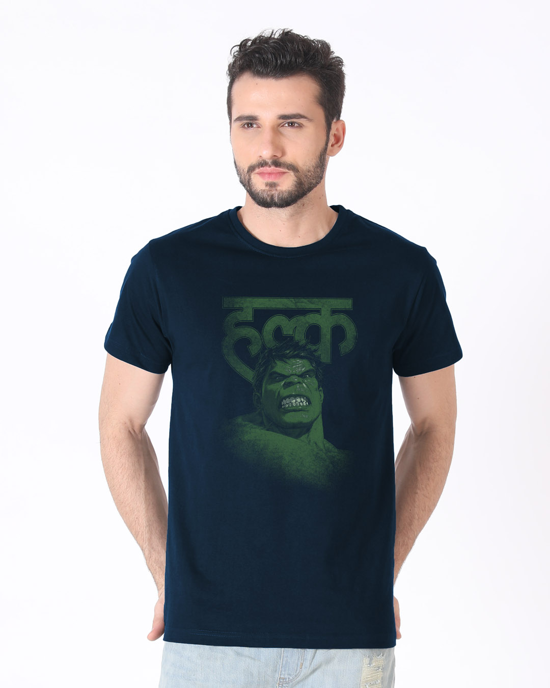 Shop Desi Hulk Half Sleeve T-Shirt (AVL)-Back