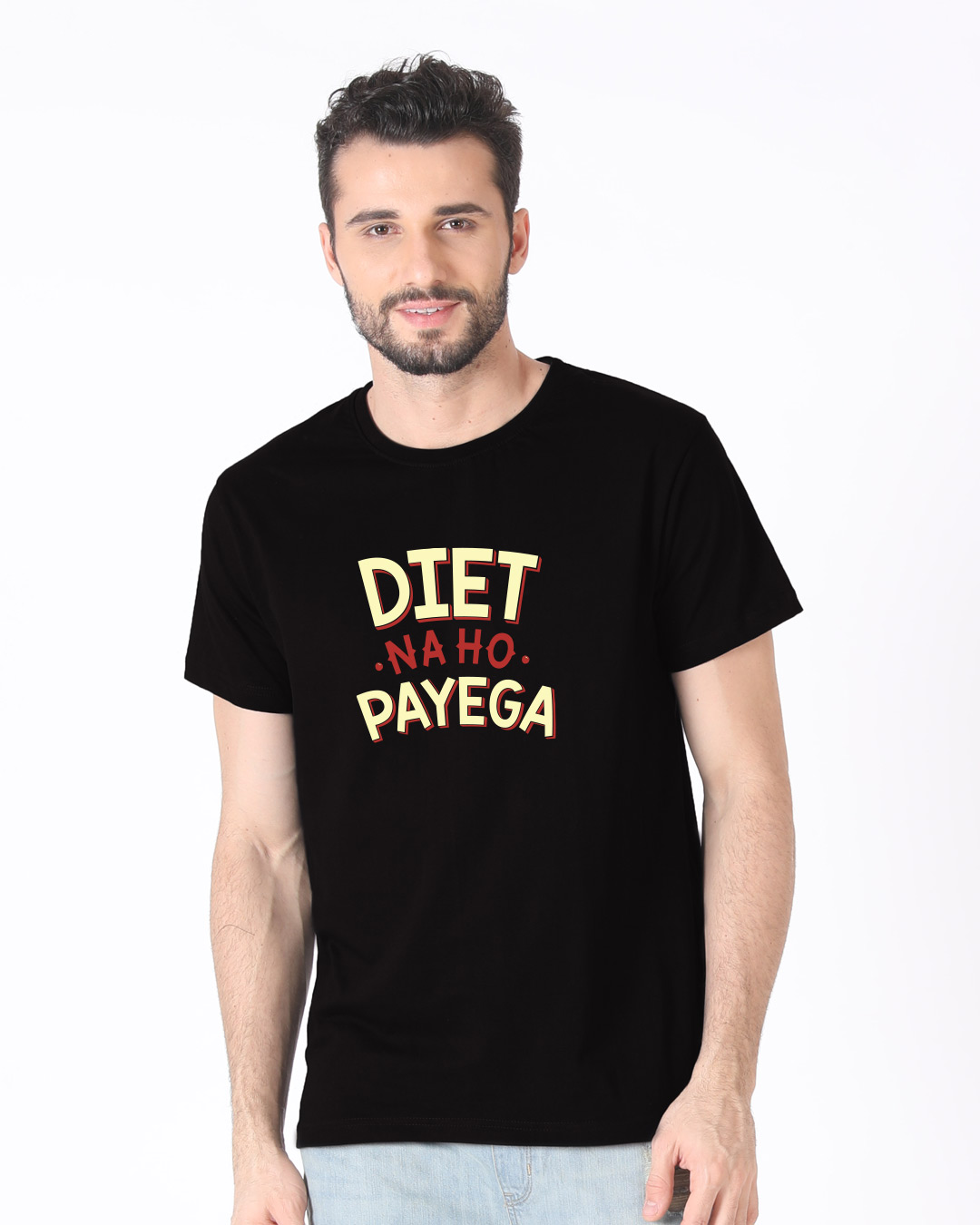 Shop Diet Na Ho Payega Half Sleeve T-Shirt-Back