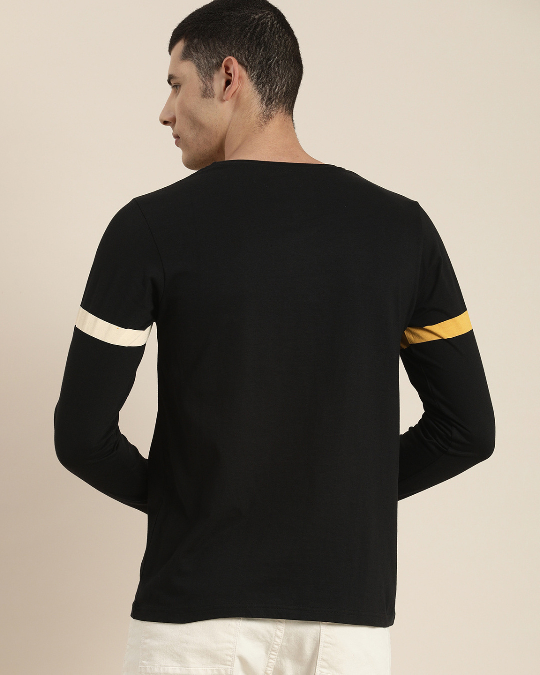 Shop Men's Black Graphic Printed T-shirt-Back