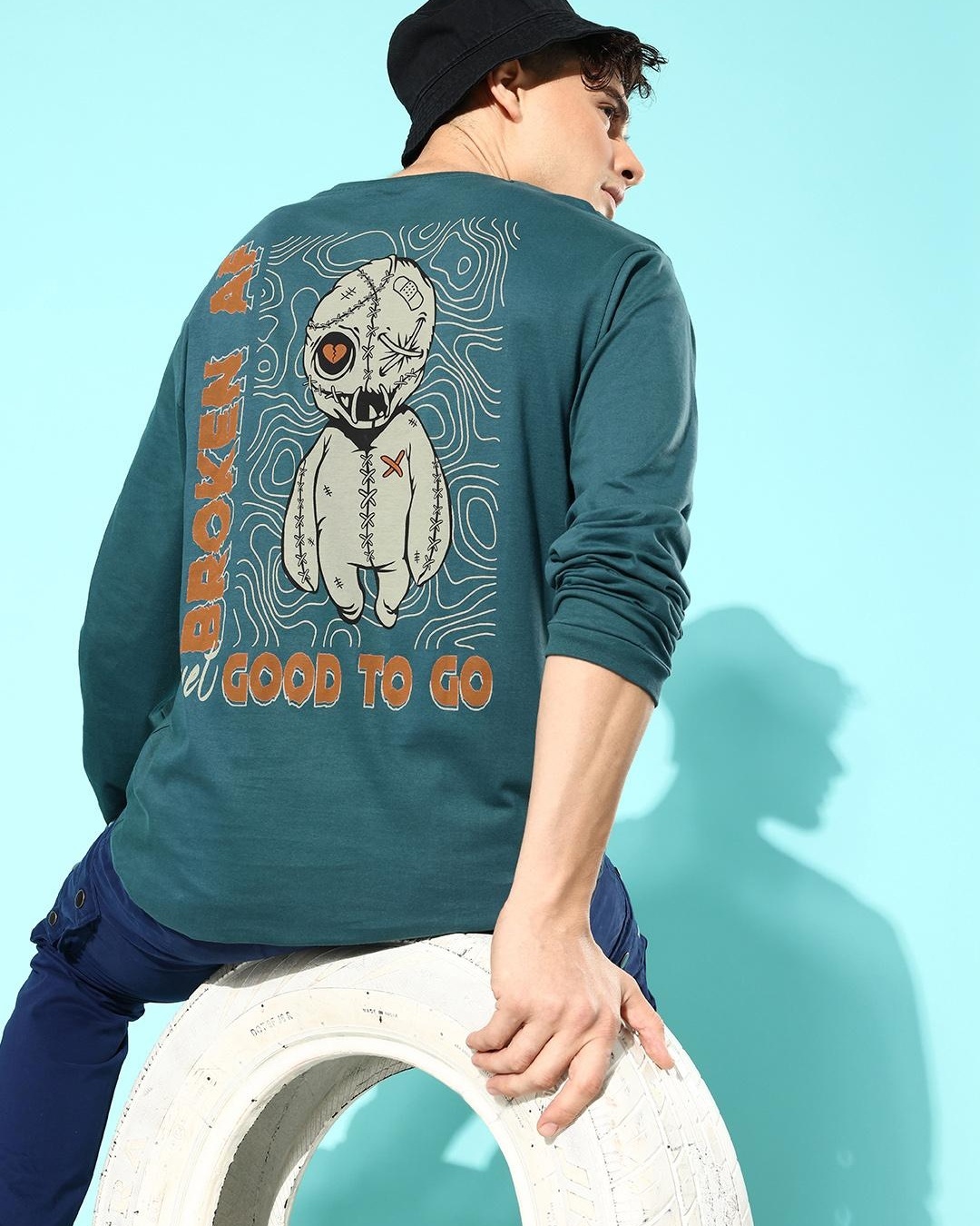 Overprint T-Shirt in Green