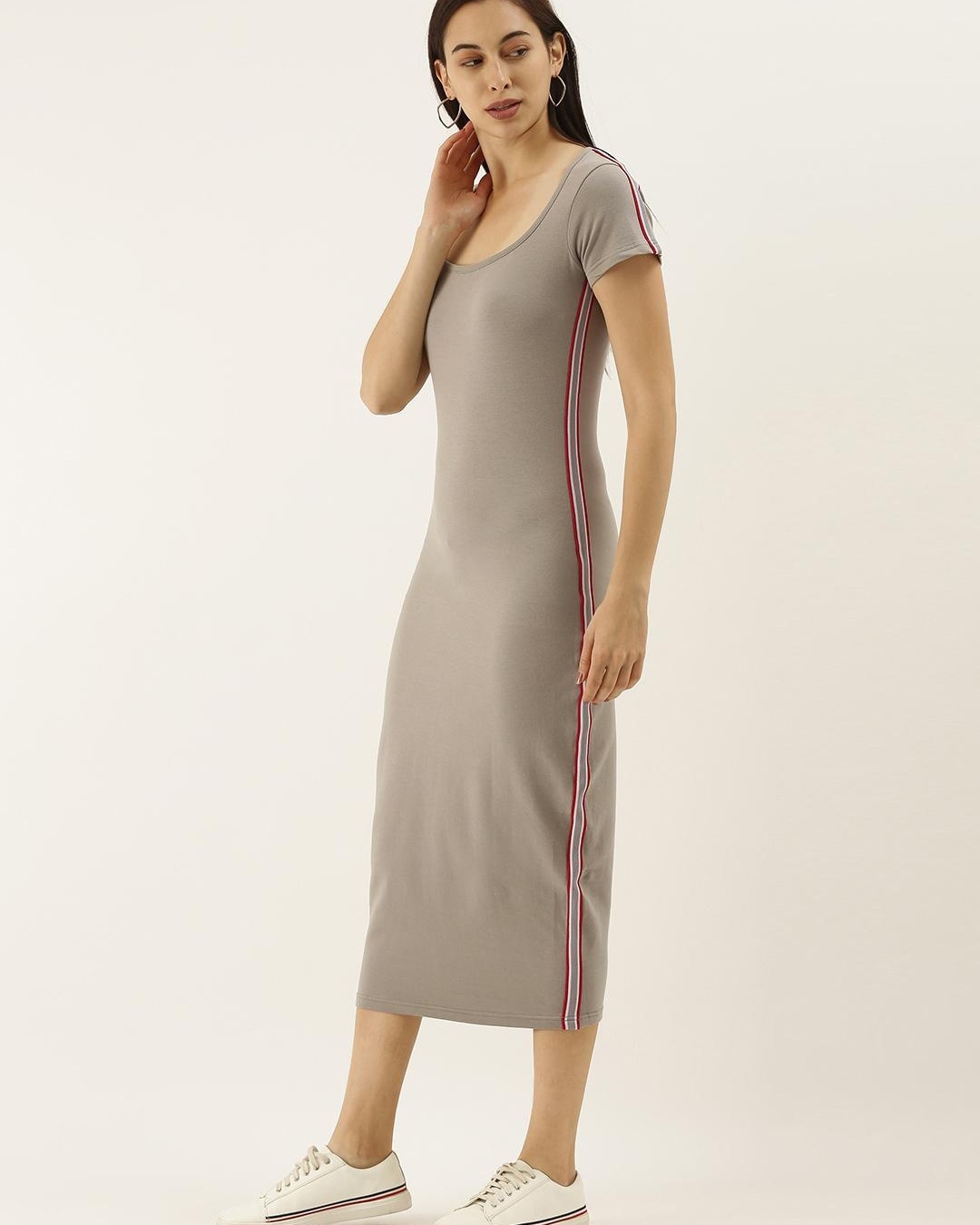 Shop Women's Grey Dress-Back