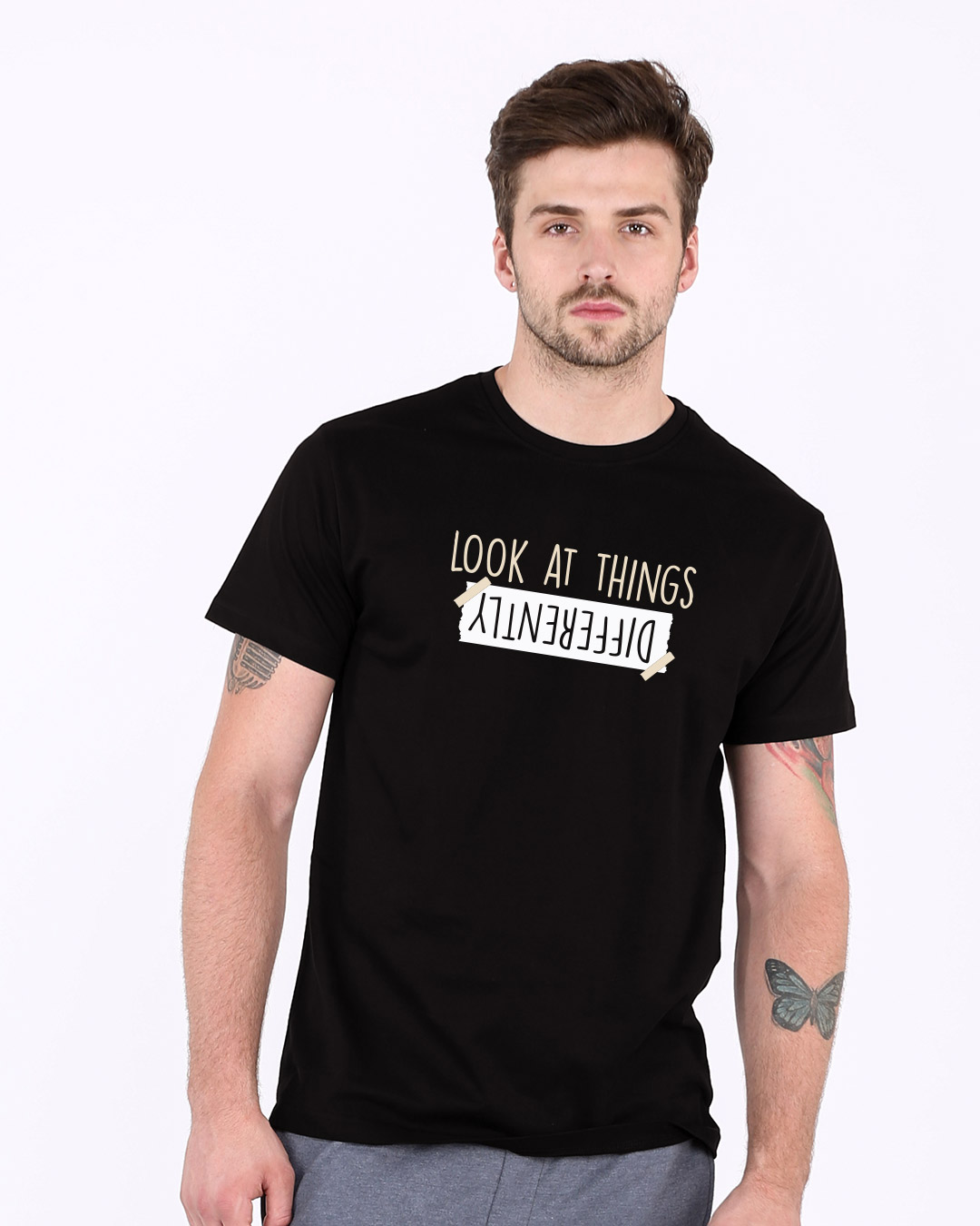 Shop Differently Half Sleeve T-Shirt-Back