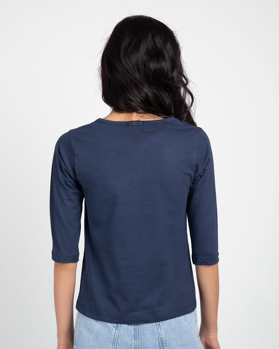 Shop Difficult Roads Round Neck 3/4th Sleeve T-Shirt-Back