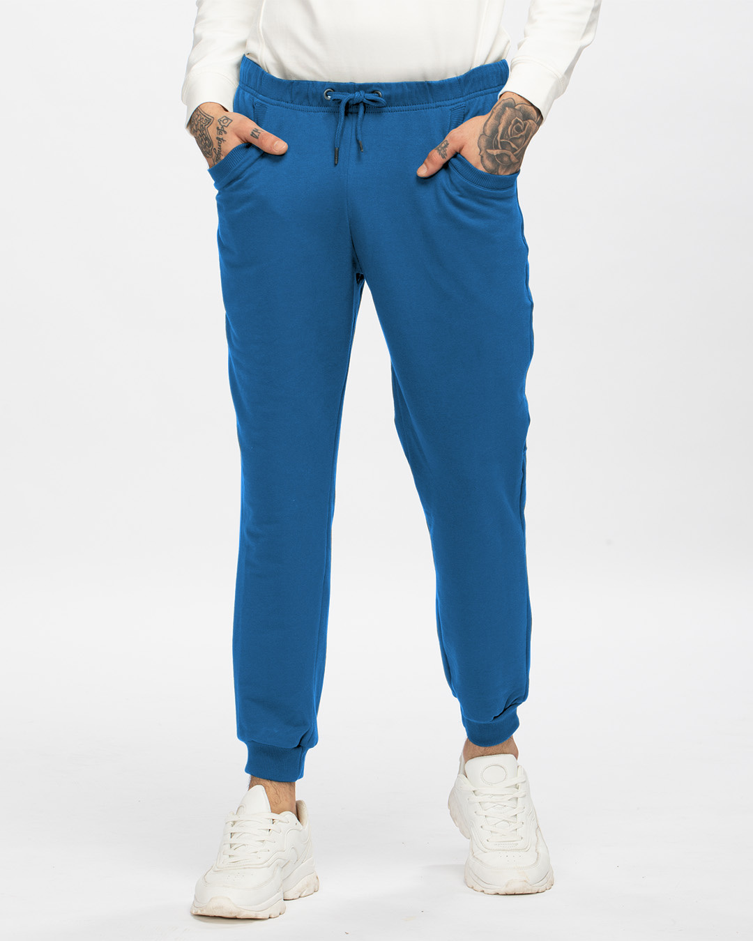 

Digi Teal Men' Casual Joggers Men' Casual Plain Jogger Pants Bewakoof.com, Blue