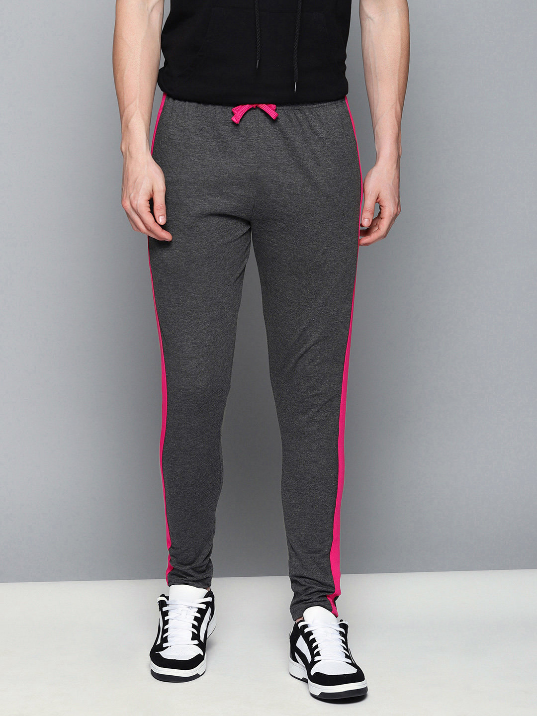 Buy Dillinger Men's Black Solid Track Pants for Men Black Online at