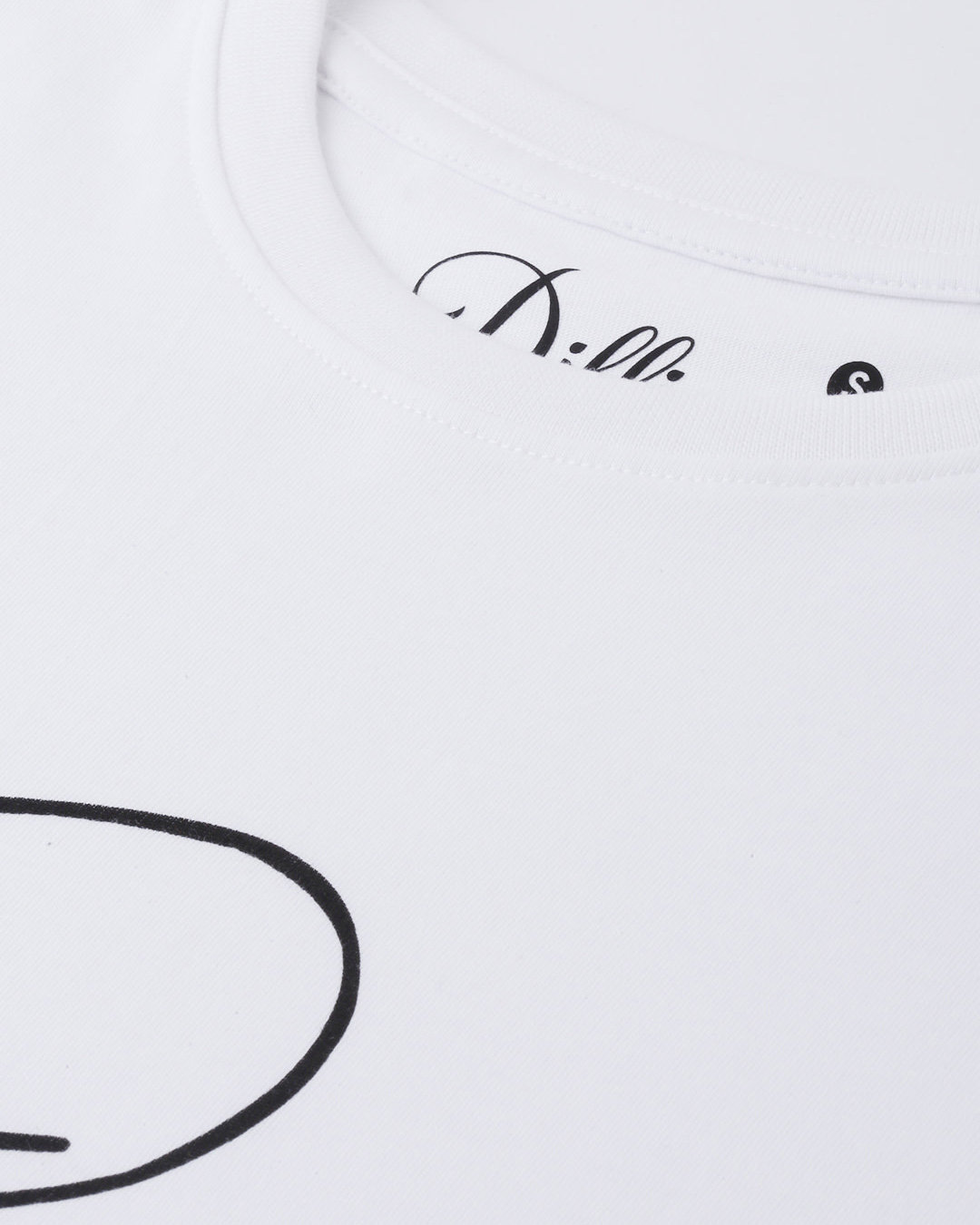 Shop White Typographic T-Shirt-Back