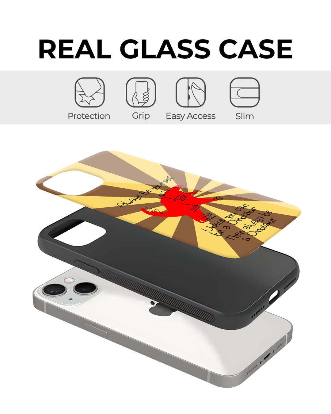 Shop Dino Premium Glass Cover for Apple iPhone 11-Back