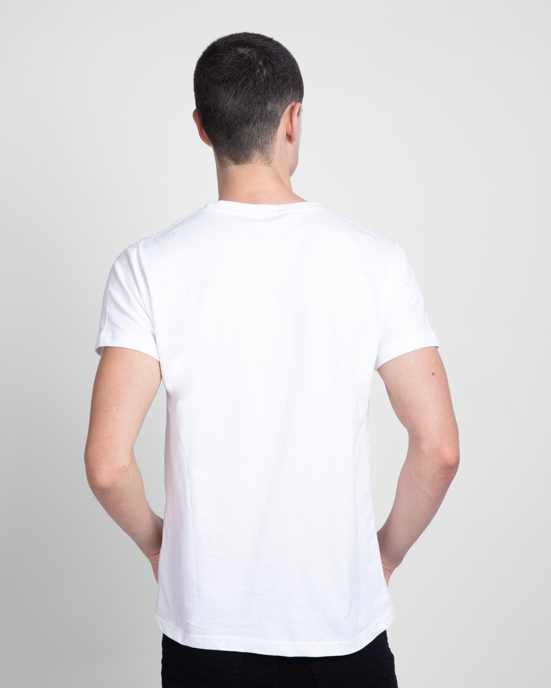 Shop Dirty Mind Men's Printed White T-Shirt-Back