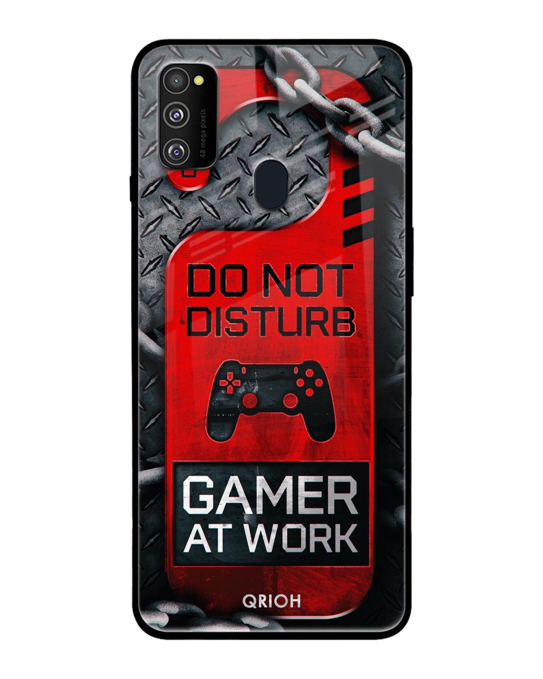 Shop Disturb Typography Premium Glass Cover For Samsung Galaxy M30s(Impact Resistant, Matte Finish)-Back