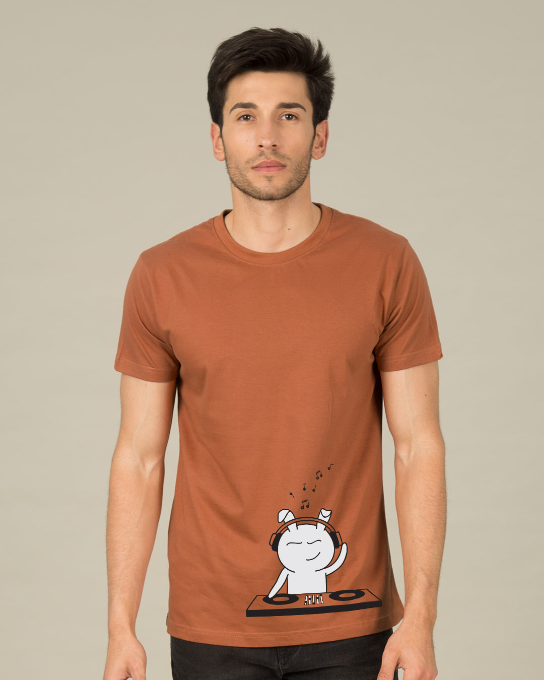 Shop Dj Bunny Half Sleeve T-Shirt-Back