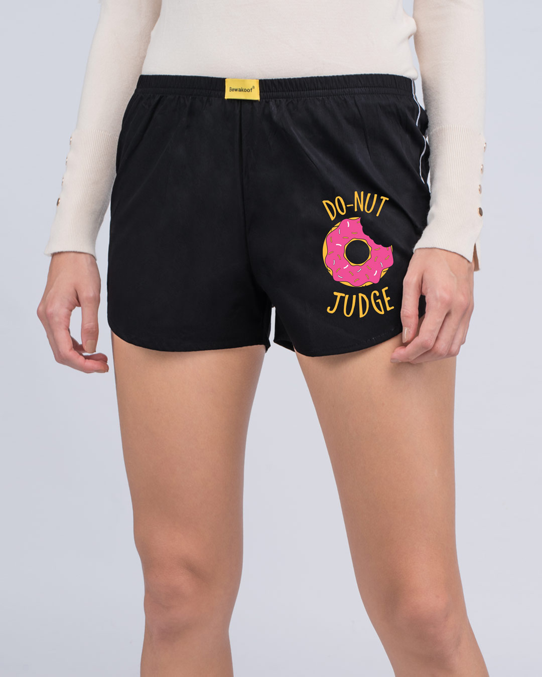 Shop Do-nut Judge Side Printed Boxer-Back