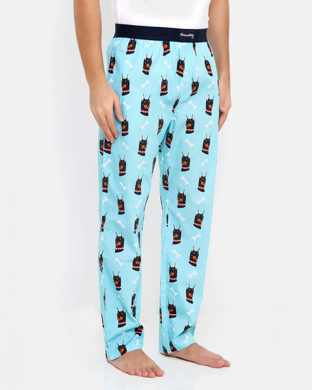 Shop Doberman Pyjamas Sky Blue-Back