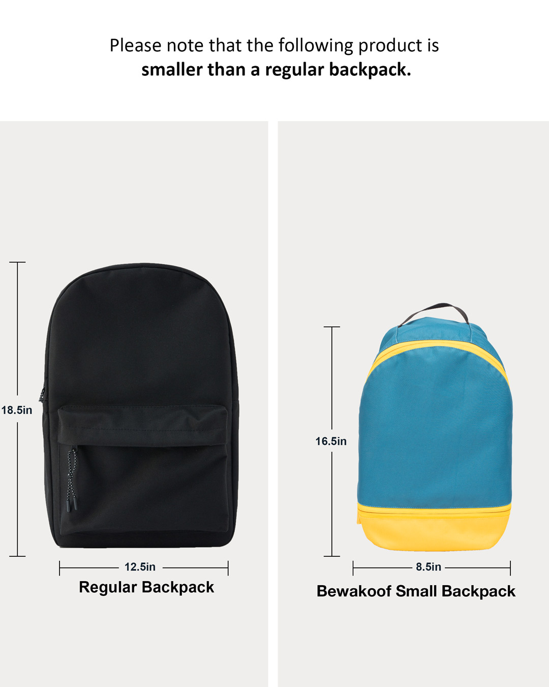 Shop Dodge Blue Plain Small Backpack-Back