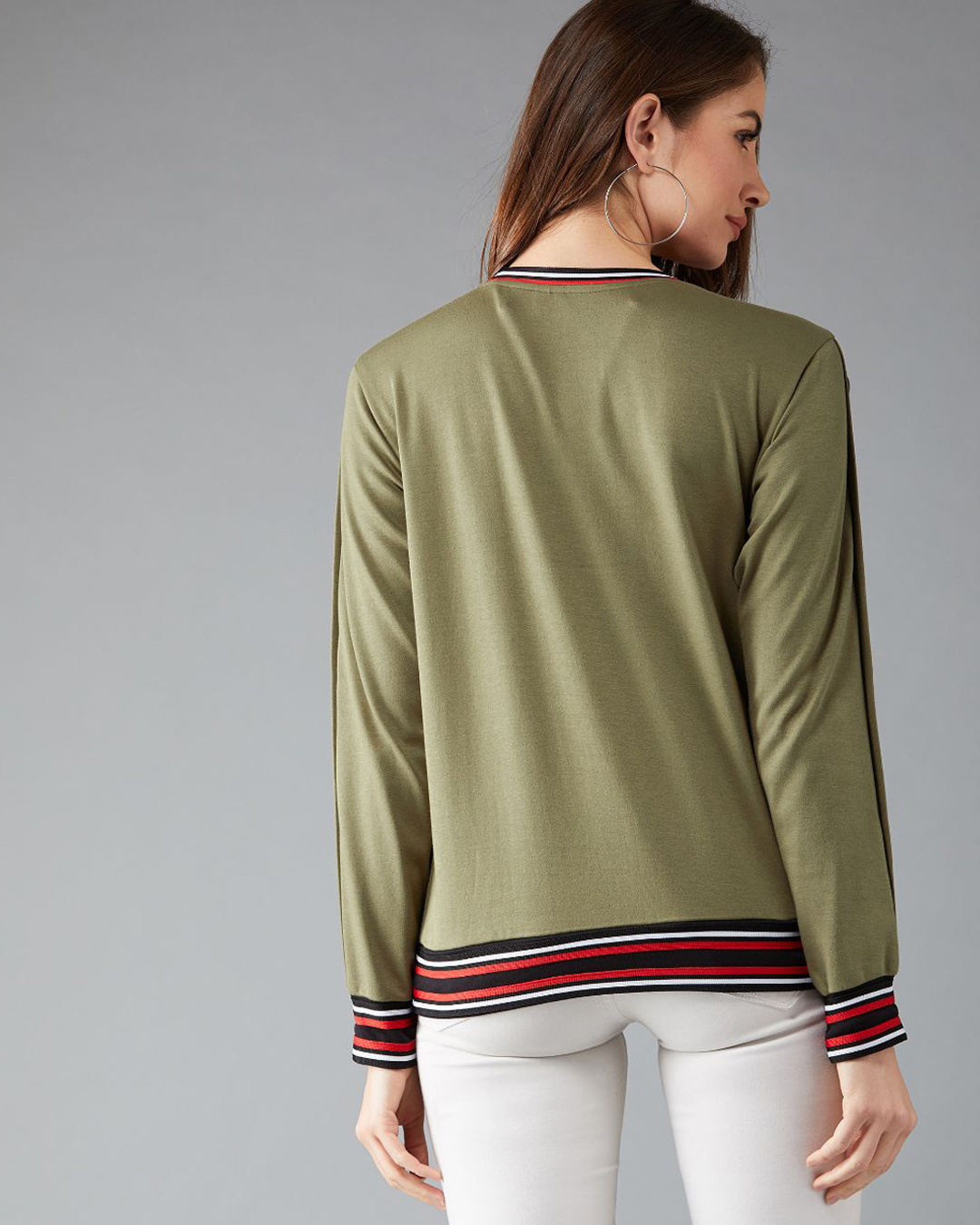 Shop Hotline Bling Buttoned Sleeve Sweatshirt-Back