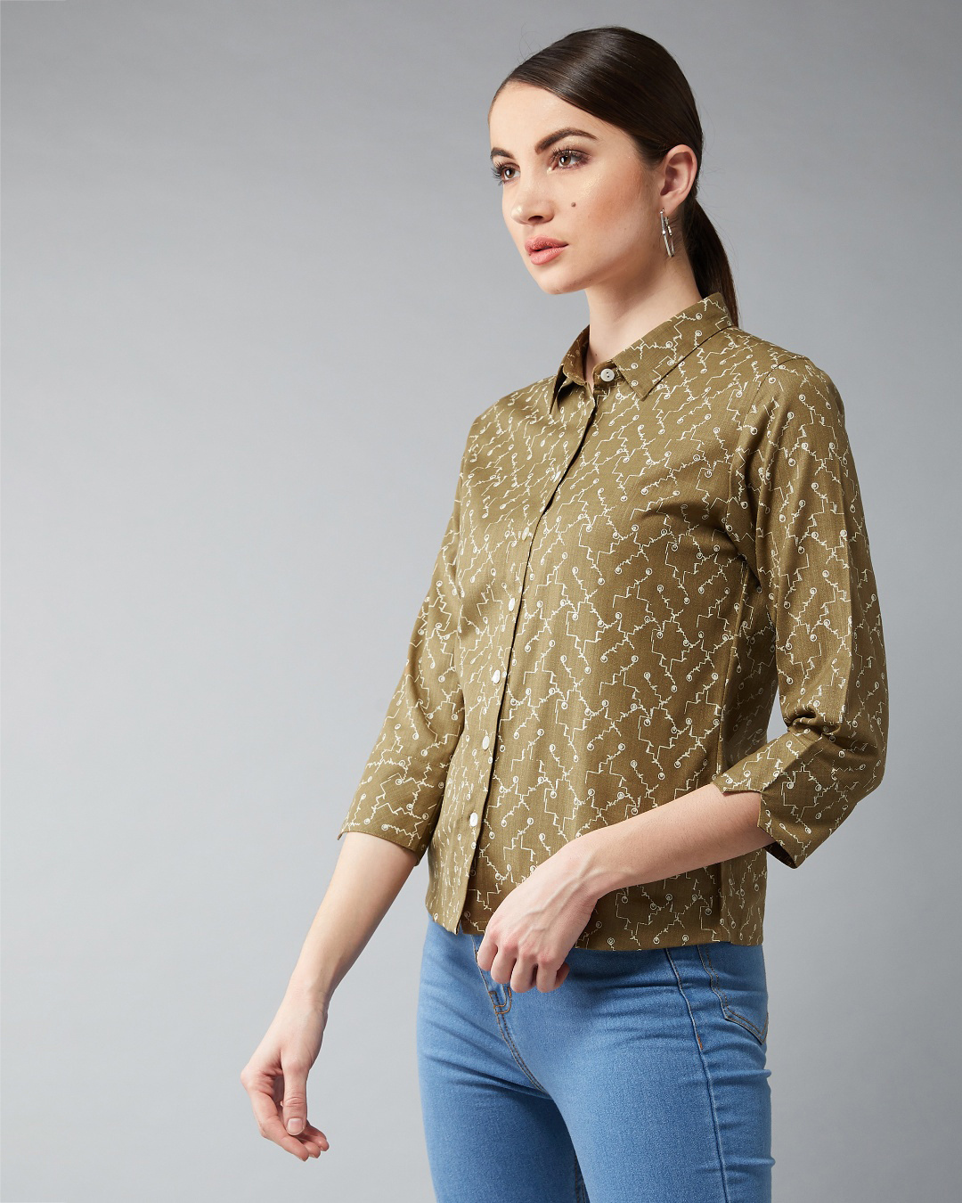 Shop Quite Clearly Printed Shirt-Back