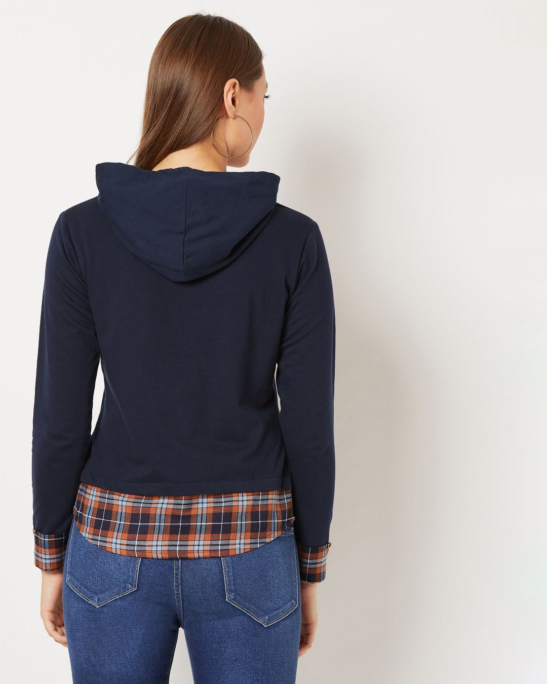Shop Upside Down Hooded Sweatshirt-Back
