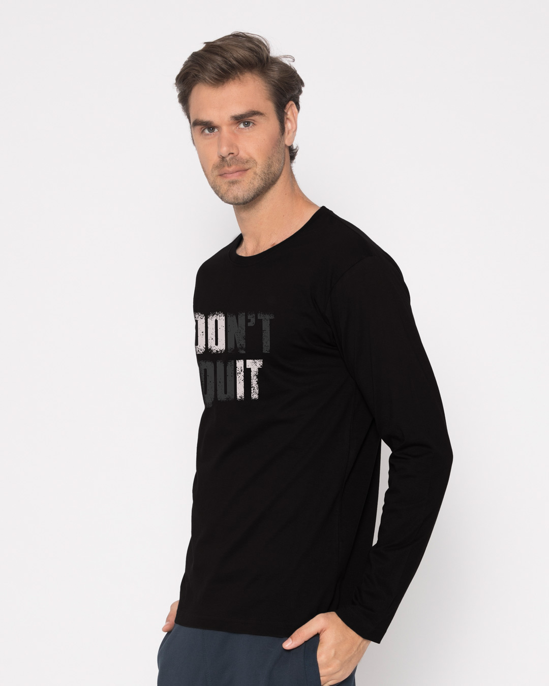 Shop Don't Quit Full Sleeve T-Shirt-Back