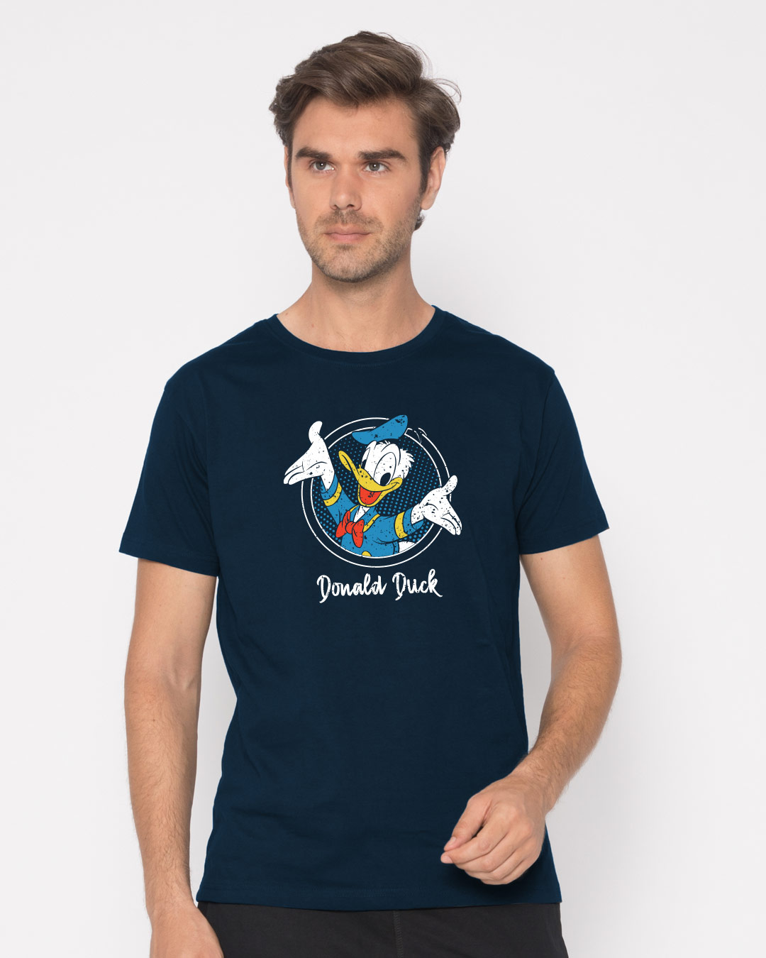 Shop Donald Circle Half Sleeve T-Shirt (DL)-Back