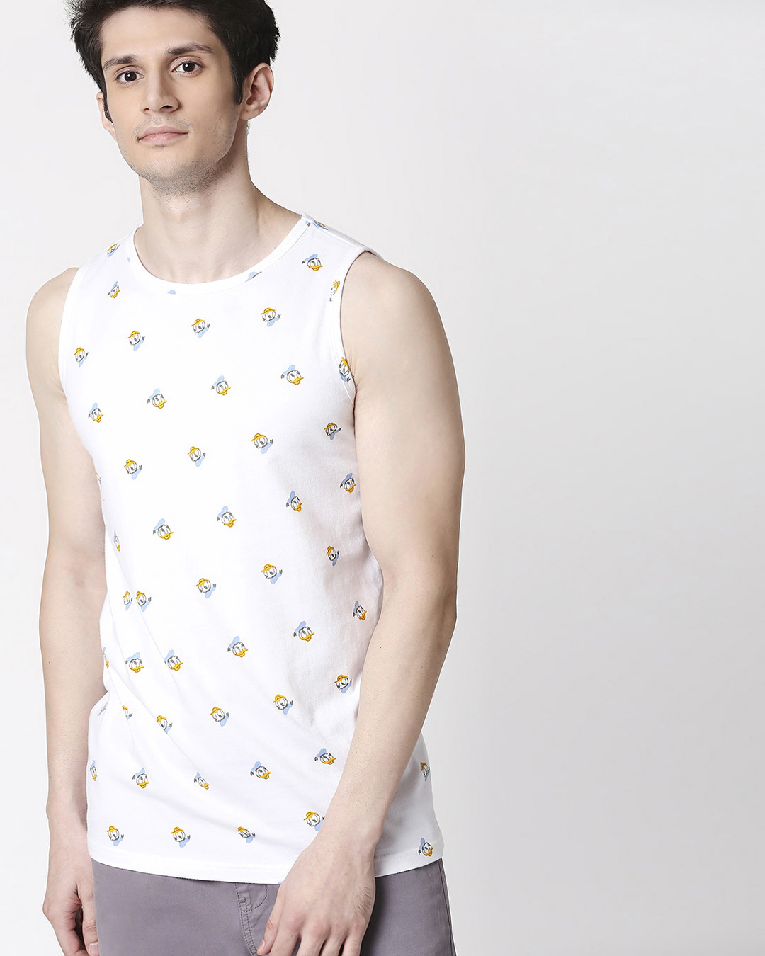 Buy Donald Duck (DL) Round Neck AOP Vest Online at Bewakoof