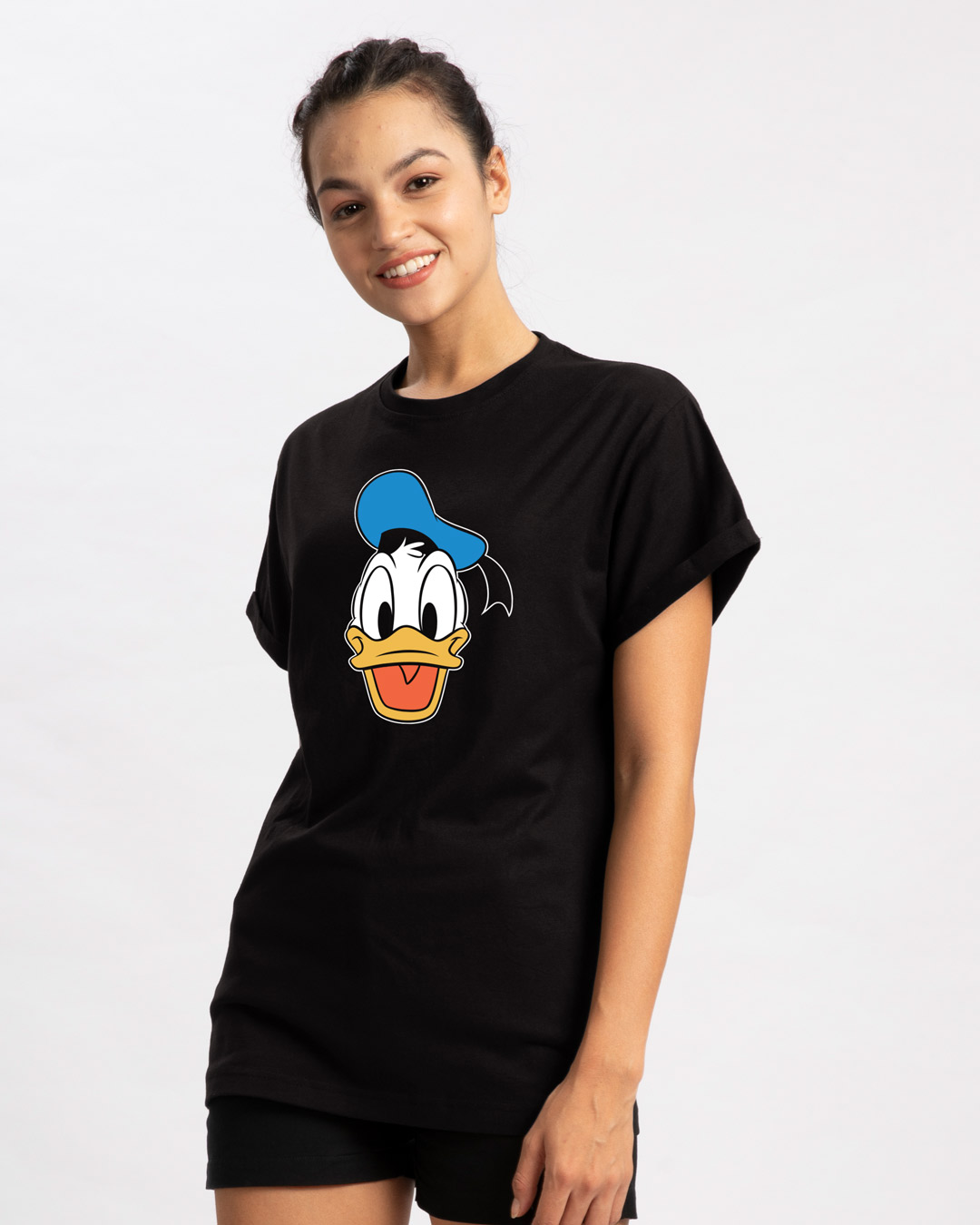 Shop Donald Face Boyfriend T-Shirt (DL)-Back