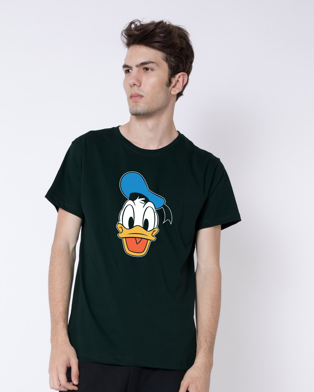 Shop Donald Face Half Sleeve T-Shirt (DL)-Back